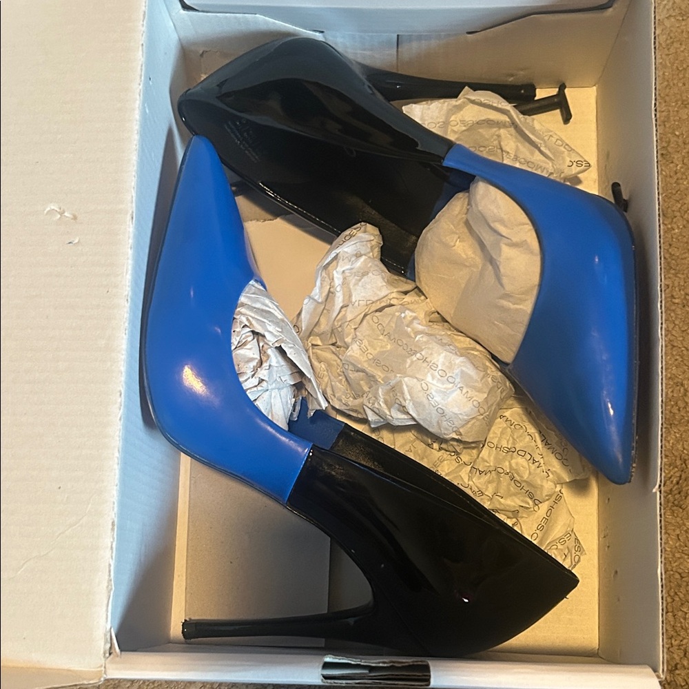 Aldo Black and Blue Women's Heels